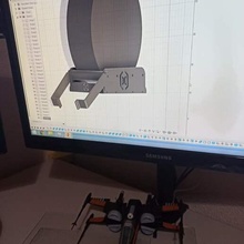 artillerie filament bobine soutien titulaire bobines x1 génie 3d print model - Mito3D