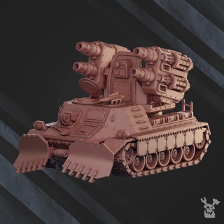 artillery tank red napoleon rn-937 sci-fi wargaming heavy tabletop 28mm alternative proxy grimdark 3d print model - Mito3D