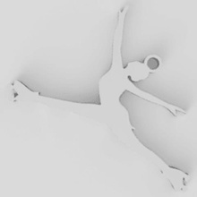Künstlerische skater Schlüsselanhänger Mode 3d print model - Mito3D