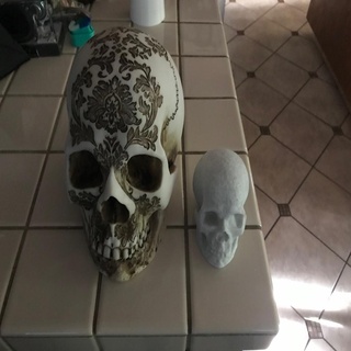 artistic skull sculptures 3d print model - Mito3D
