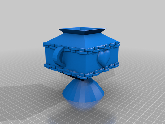 künstlerisch quadrat vase 3d drucken 3d print model - Mito3D