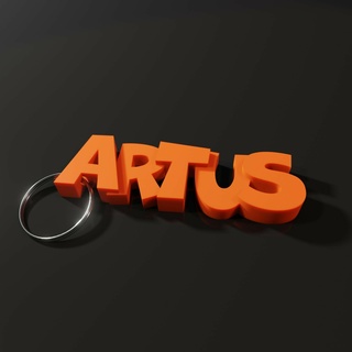 artus - name keyring 3d print model - Mito3D