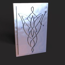 Arwen Estrela 3d logotipo colar arte pôr sol estrela Admirador escultura Projeto modelagem produtos senhor Anéis personagens digital3d 3d print model - Mito3D