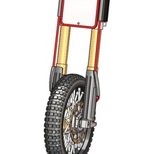 arx 540 x-rider reely dirt bike headlight plate game dirtbike motorbike xrider 3d print model - Mito3D