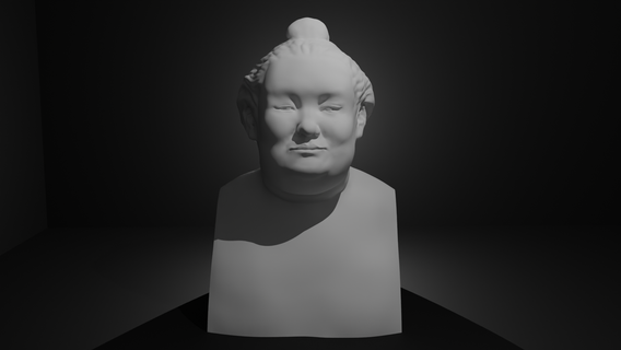 asanoyama sumo wrestling bust 3d print model - Mito3D