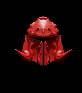 ascended berserker helmet demon prince chaos space marines world eaters 3d print model - Mito3D