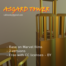 asgard tower architecture thor marvel films 3d print model - Mito3D