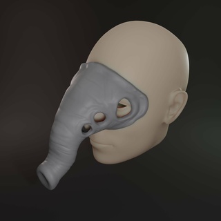 cenere ghoul maschera morrowind deltorvik 3d print model - Mito3D