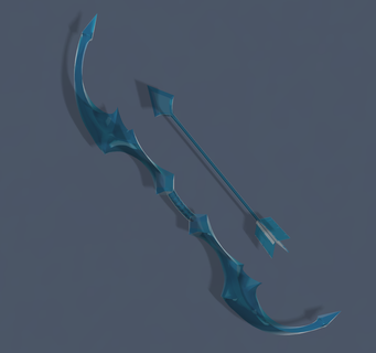 ashe bow - lol arc arrow cosplay leagueoflegends game 3d print model - Mito3D