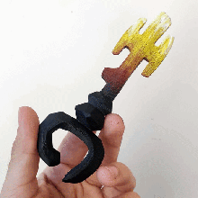 aschfahl Schlüssel Meer Diebe Spiel Sot Cosplay Ventilator Kunst Lowpoly poly einfach Spielzeug Gadget 3d print model - Mito3D