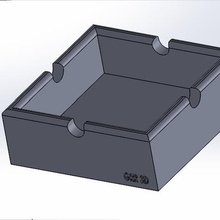 posacenere casa 3d print model - Mito3D