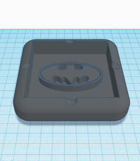 cenicero batman logo fumar 3d print model - Mito3D