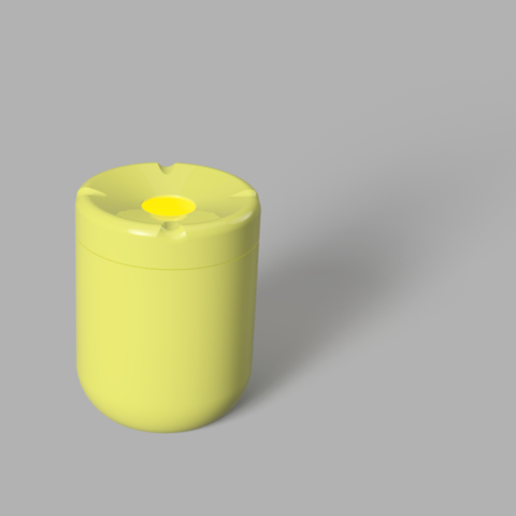 Aschenbecher cenicero Zigarre draussen Gewinde Behälter 3D print model - Mito3D