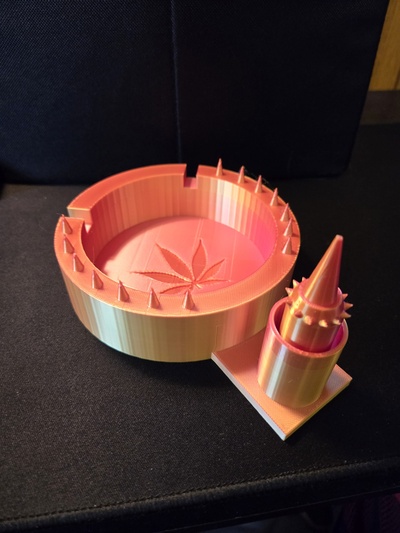portacenere debowler casa erba attrezzo fantasia marijuana fumo pulito 3d 3d print model - Mito3D