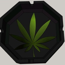 portacenere marijuana 3d print model - Mito3D