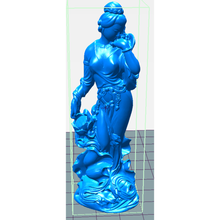 la beauté asiatique art statue statuette figurine de asiatiques femme 3d print model - Mito3D