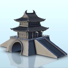 asiático edificio piso grandioso escalera 8 China Asia Japón martillo guerra años sigmar 3d print model - Mito3D