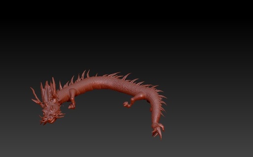 asiatique dragon art dragon asiatique 3d print model - Mito3D