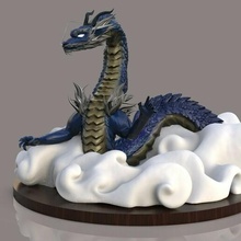 asiatique dragon 3d impression modélisation 3d print model - Mito3D