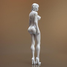 asiatique fille vêtir version 3d print model - Mito3D