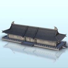 asiatico longhouse 24 Cina Asia Giappone warhammer età sigmar 3d print model - Mito3D