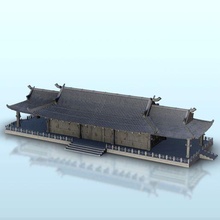 asiatico longhouse colonne 7 Cina Asia Giappone warhammer età sigmar 3d print model - Mito3D