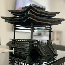 asian modular small temple architecture halotbuilding buildings tea house 3d print model - Mito3D