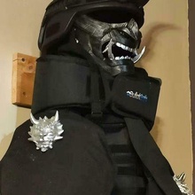 asian shoulder armor decoration dragon head 3d print model - Mito3D