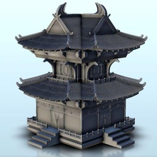 asian tower floor 21 - china asia japan warhammer age sigmar 3d print model - Mito3D