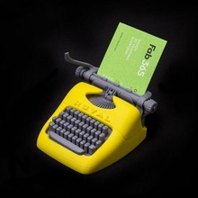 asian version - card holder - typewriter - foldable 4d 3d print model - Mito3D