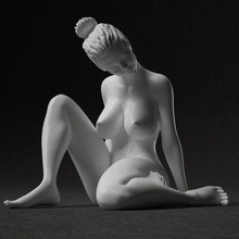 Asya Kadın Sanat kadın şekil vücut bacaklar Japonca Çince kız heykelcik güzellik minyatür Şirin 3d print model - Mito3D
