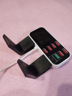 asometech 8 Port USB chargeur titulaire soutien 3d print model - Mito3D