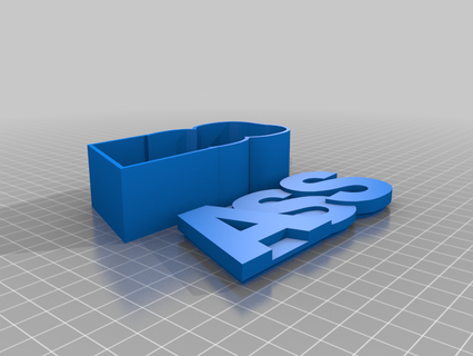 ass box funny swear art 3d print model - Mito3D