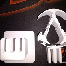 assasins creed valhalla headphone stand headphones booth 3d print model - Mito3D
