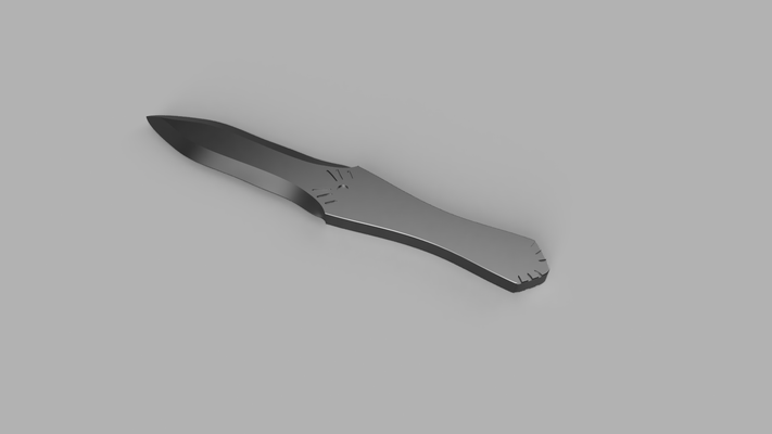 assassin's creed - altair's throwing knife ubisoft ac assassin 3d model cosplay 3d print model - Mito3D