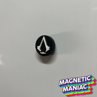 assassin's creed fridge magnet home sculpture cartoon freezer fun home kitchen notes holder animal ninja decor star reminder minimalistic 3d print model - Mito3D