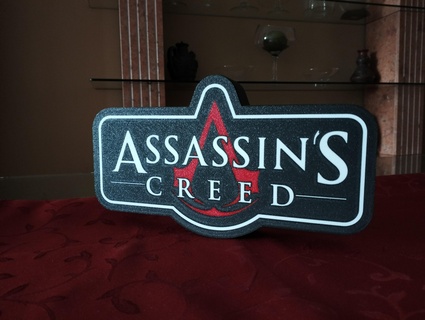 assassin's creed lightbox led lamp 3d print model - Mito3D