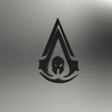 assassin's creed odyssey logo stl + step file  ac pc game xbox ps4 gamer colt grip panel