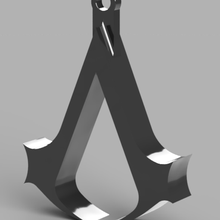 Attentäter Glaubensbekenntnis Symbol Halskette Schmuck cool Anhänger Logo Video Spiele abspielen Rollenspiel Amulett 3d print model - Mito3D