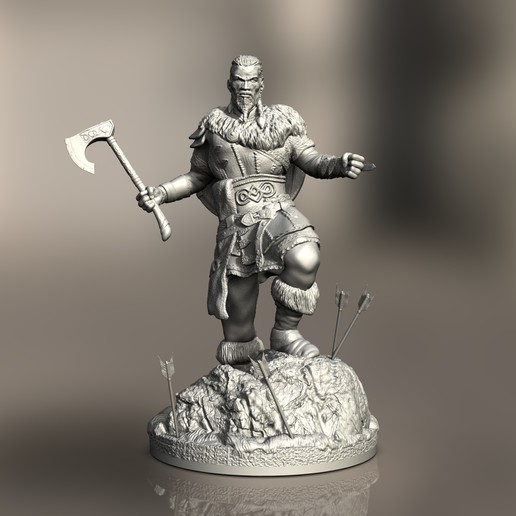 assassin ' s Gier Walhalla Kunst Spiel Krieg Sammlung fanart Krieger viking Kunst-Spielzeug 3D print model - Mito3D