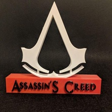 assassins creed logo 3d print model - Mito3D
