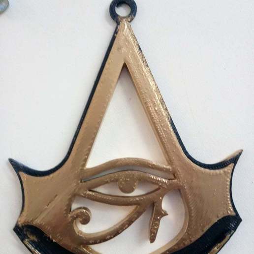 assassins creed origins jewelry keychains logo egypt ankh ac 3D print model - Mito3D