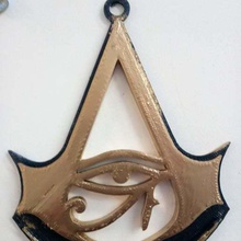 assassins creed origines bijoux de porte-clés les logo l'égypte ankh ca 3d print model - Mito3D