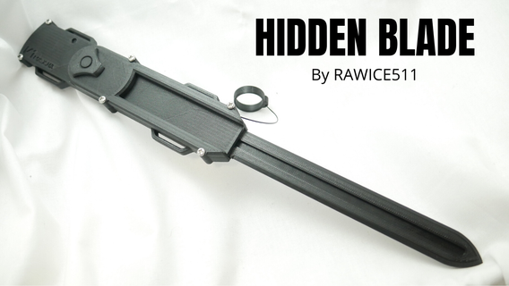 assassins creed single hybrid dual action hidden blade rawice511 3d print model - Mito3D