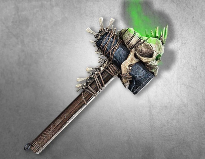 assassins creed wail hammer klageschrei skull cosplay weapon 3d print model - Mito3D