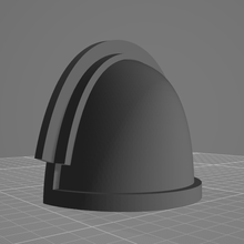 assault intercessor shoulder pad pauldron space marine 3d print model - Mito3D