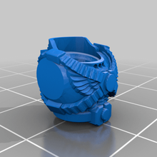 assault marine torso art 40k angry models 3d print model - Mito3D