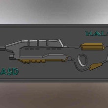 assault rflie - osar 3d fashion keychain scale weapon rifle halo halo2 halo3 halo4 halo5 infinite osar3d 3d print model - Mito3D