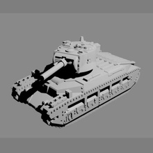 assalto série matilda a12 ii vários militar exército tanque do veículo novo miniatura desembarque 3d print model - Mito3D