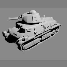 assalto seriessomua s35 jogo militar exército tanque do veículo novo miniatura desembarque 3d print model - Mito3D